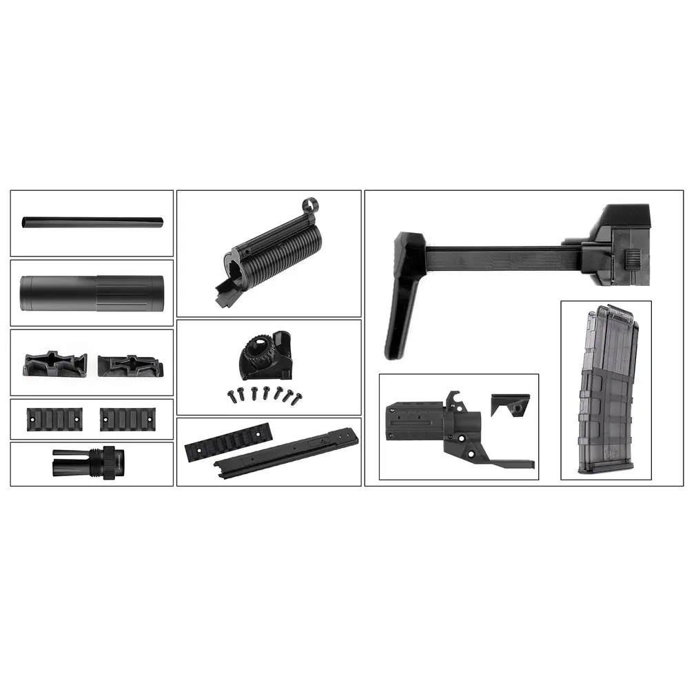 

Worker STF-W007 MP5-SD Style Mod Kits Set With Black Adaptor for Nerf N-Strike Elite Stryfe Blaster