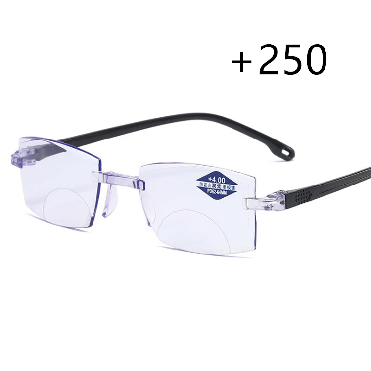 1PC 2 Styles Ultralight Rimless Reading Glasses Anti Blue Light Radiation Computer Presbyopia Readers spectacleso Reader Glasses blue light reading glasses Blue Light Blocking Glasses