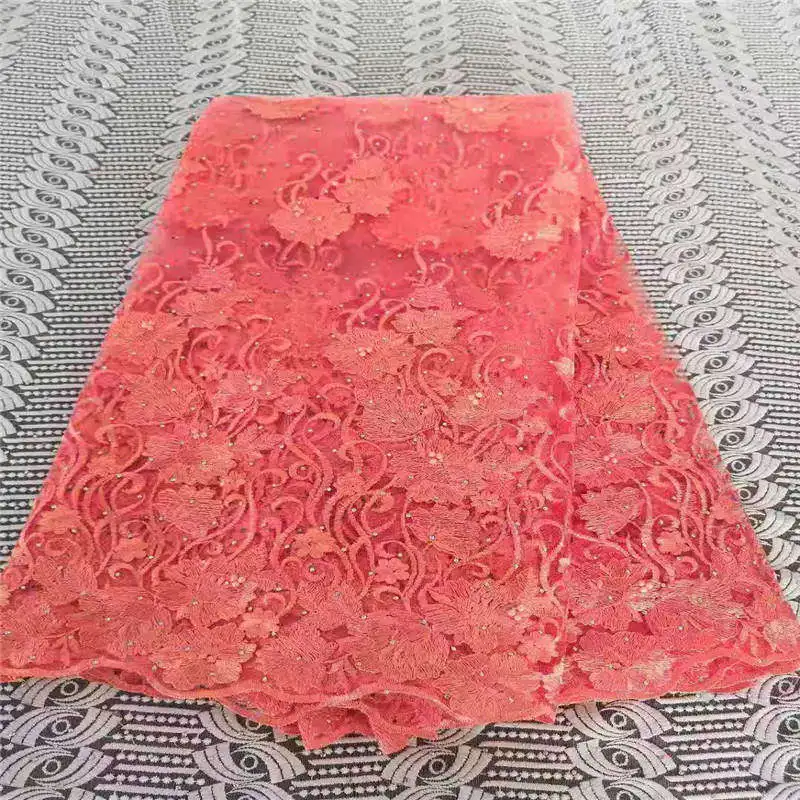 African Tulle Lace Fabric High Quality French 2019 Nigerian Laces Embroidery For Wedding /Party | Дом и сад