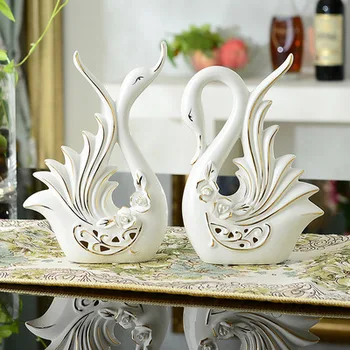 

Ceramic swan decoration wedding gifts couple gifts living room TV cabinet crafts gifts