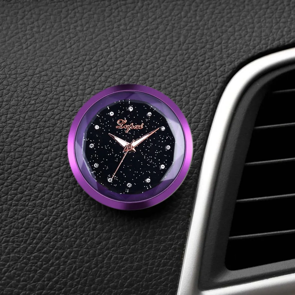 Sticker electronic watch car decoration clock car clock decoration home office electronic watch easy to carry 30N14 (3)