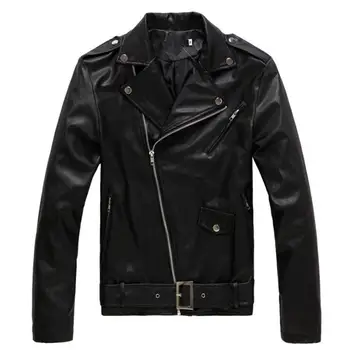 

2020 New Spring and Autumn England Fashion Motorcycle Slim Leather Men's Leather Jacket Riding Jacket Men's Leather Clothing