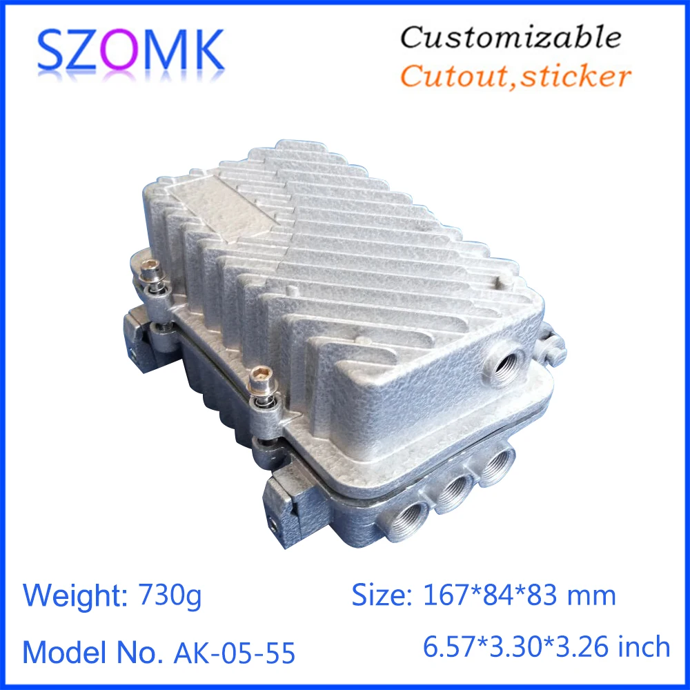 outdoor IP67 waterproof aluminum amplifier die cast enclosure for signal monitoring equipment (3)