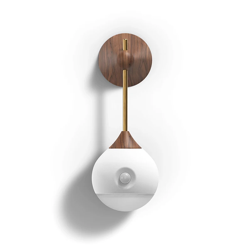 Wood Xiaomi Mijia Sothing ночник умный датчик портативный инфракрасный индукционный usb зарядка съемный ночник Xiaomi умный дом - Цвет: Wood