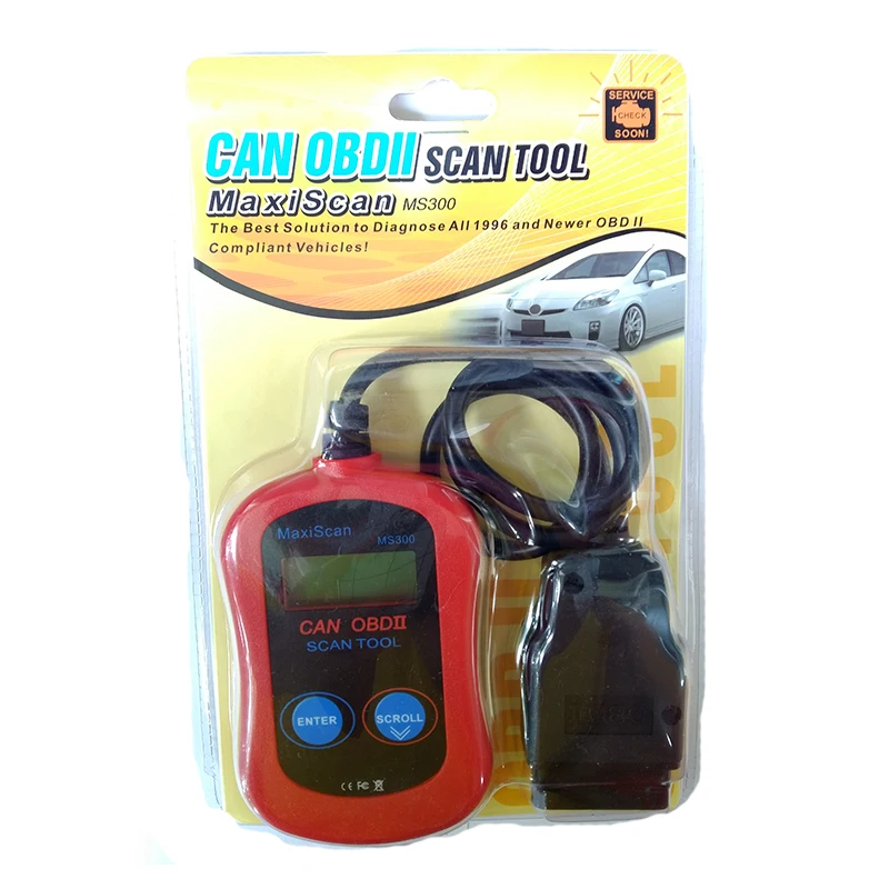Диагностический инструмент MS300 obd 2 сканер OBDII OBD2 автомобильный считыватель кодов двигателя MaxiScan MS300 OBD2 автоматический сканер данных