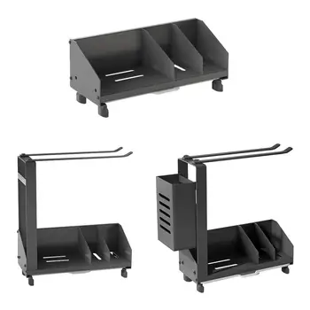 

Three optional kitchen Sink Caddy storage drain racks non-slip belt removable drain pan stainless steel kitchen drying rack