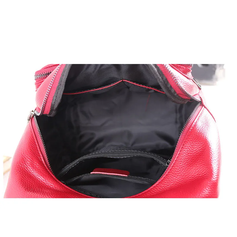 Кожаные сумки, Повседневная сумка для мам, кожаный рюкзак с Lychee узором, трендовый женский рюкзак, Большая вместительная сумка, дорожная сумка