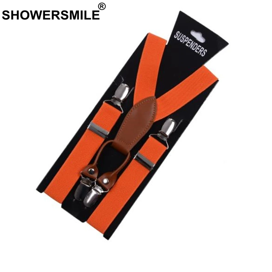 Женские Подтяжки из металлического сплава showinsmile 4 зажима желтые тиранты женские