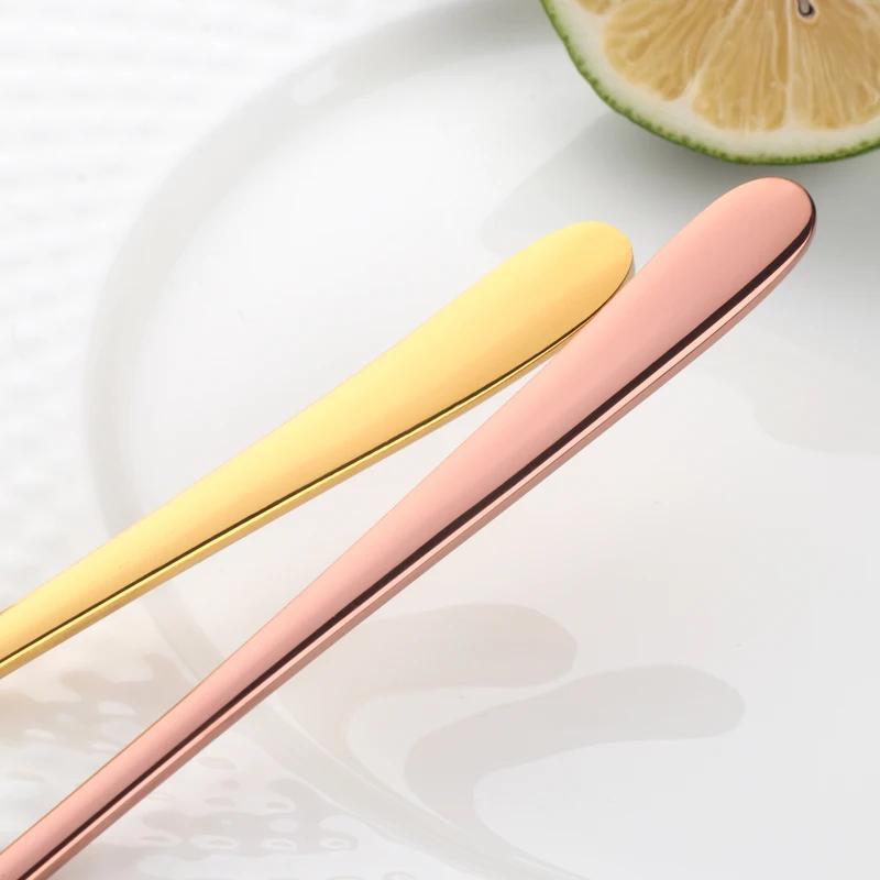 Spoons Serving Dining Korean Long Handle Stainless Steel For Dessert Ice Scoop Kitchen Rice Salad