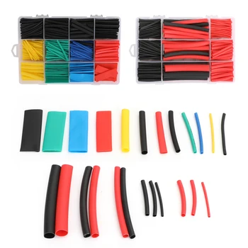 

Areyourshop 12 sizes 3:1 Insulation Waterproof Heat Shrink Wire Dual Wall Adhesive Heat Shrink Tubing 360pcs eco-friendly 270PCS