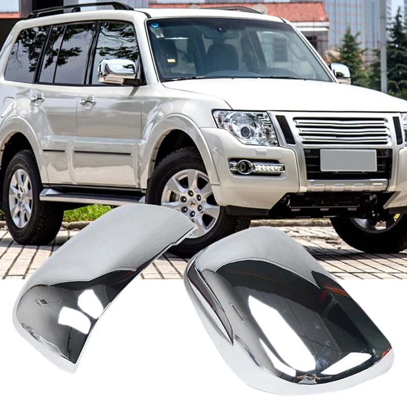 ABS хромированные боковые зеркала декоративные Чехлы для Mitsubishi Pajero 2007