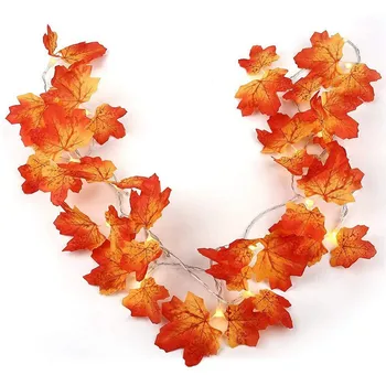 

Fall Thanksgiving Maples Leaves LED String Light Lamp Garland Festival Decor BJStore