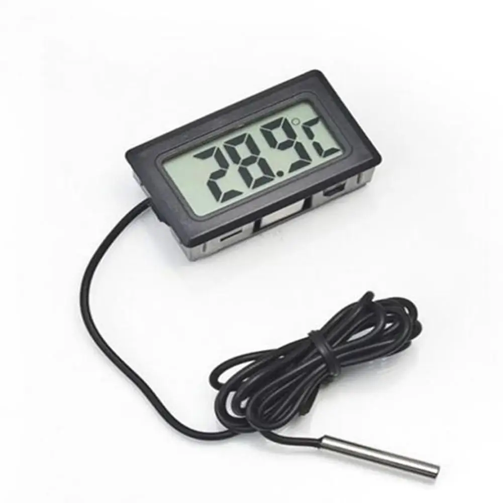 

Mini LCD Digital Thermometer Hygrometer Temperature Humidity Indoor Sensor Gauge Instruments Cable Meter Convenient Tempera U6D9