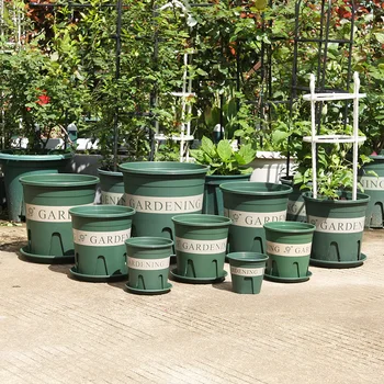 

Round Plastic Flowerpot Succulent splant Pot Home furnishings home gardening balcony vegetable garden Nursery Flowerpot