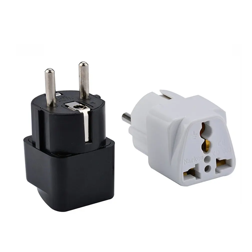 Universal UK US AU to EU AC Power Socket Plug Travel Charger Adapter Pure Copper Converter European Standard Adapter Plug