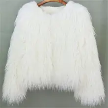 

Women's Winter Fur Coat Colorful Furry Pink Lamb Wool Faux Fur Coat Female Shaggy Oversize Sheepskin Coat Artificial Fur Jacket