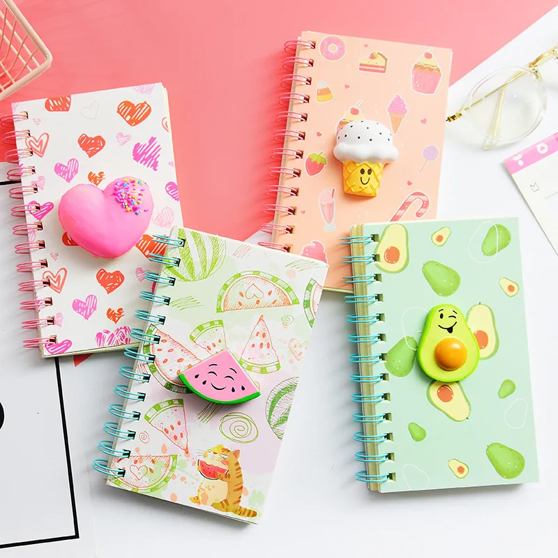 Kawaii трехмерное украшение мультфильм прекрасный ноутбук блокнот милые