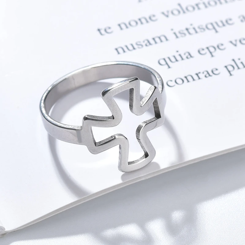 Горячая уникальный крест кольцо панк кольца для суставов палец женщин из