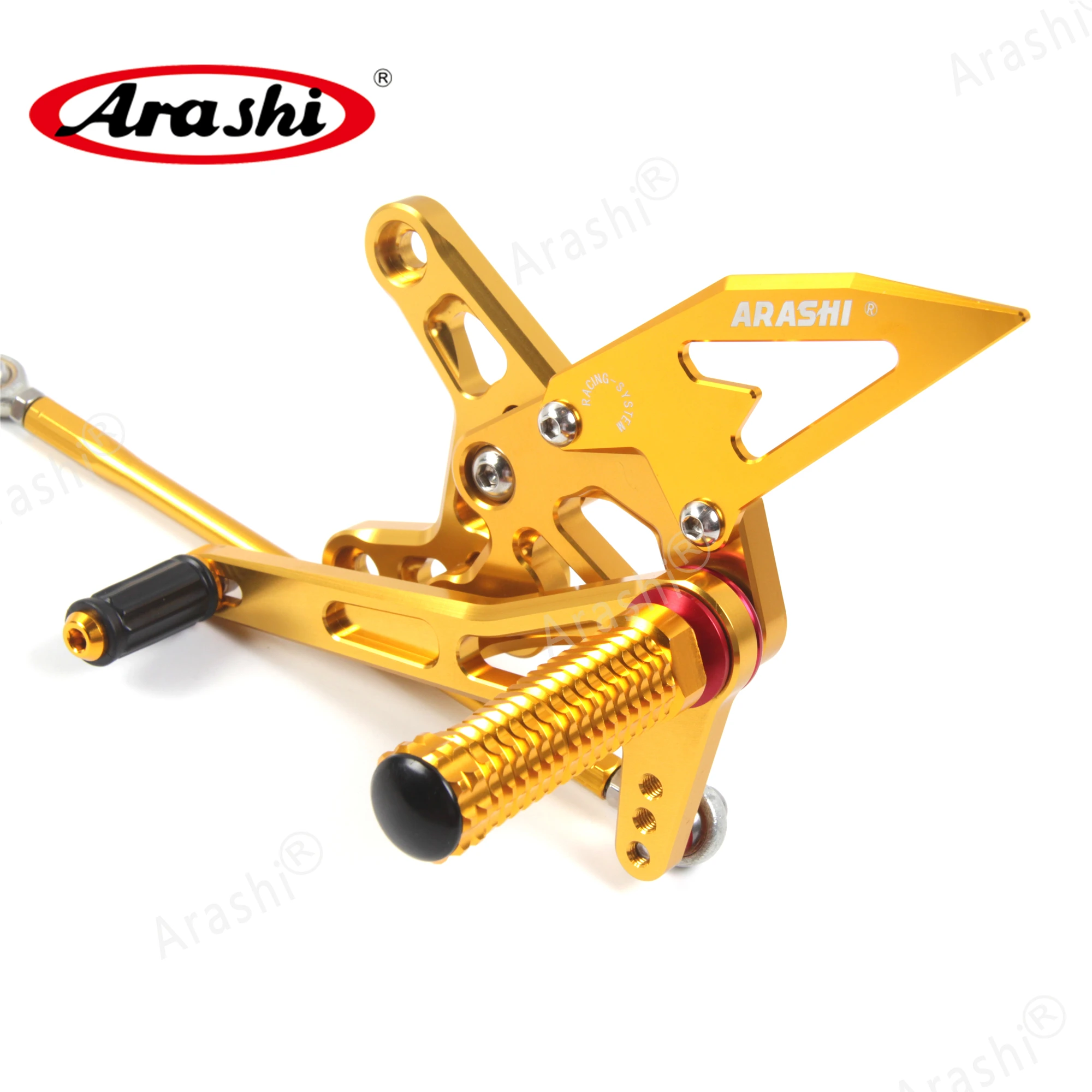 Араши ниндзя ZX6R CNC регулируемая подножка для ног KAWASAKI ZX 6R NINJA 2007 2008 Rearset подставка 07