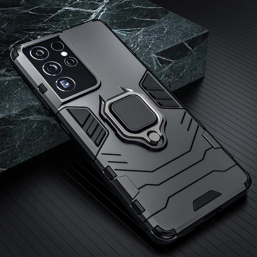 samsung cute phone cover Chống Sốc Armor Dành Cho Samsung S22 Cực S22 Plus Giá Đỡ Chiếc Nhẫn Ốp Lưng Điện Thoại Cho Galaxy S21 S20 FE s10 kawaii phone cases samsung Cases For Samsung