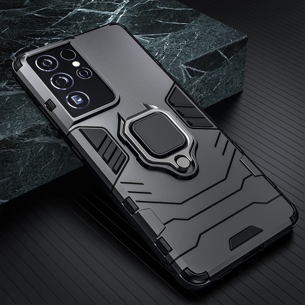 samsung cute phone cover Chống Sốc Armor Dành Cho Samsung S22 Cực S22 Plus Giá Đỡ Chiếc Nhẫn Ốp Lưng Điện Thoại Cho Galaxy S21 S20 FE s10 kawaii phone cases samsung