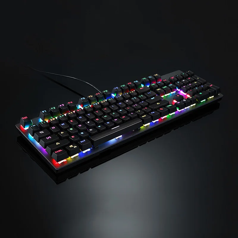 MOTOSPEED CK89 клавиатура Механическая Kailh переключатель USB Проводная RGB подсветка 104 клавиши для игр PUO88