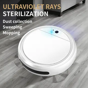 

Multifunctional Robot Vacuum Cleaner with Ultra-quiet Design Ultra-thin Body with Ultraviolet Sterilization