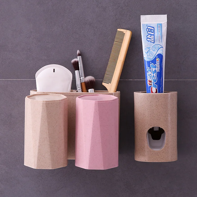 Пшеничная солома креативная Бесплатная пробивая чашки стойки настенное