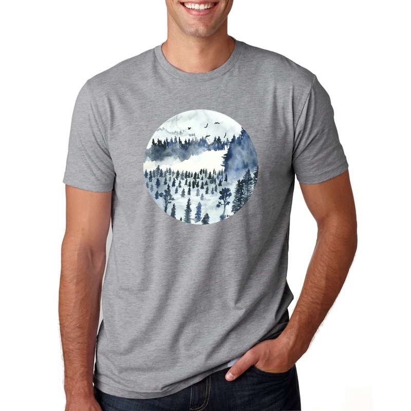 Лесной дух Принцесса Мононоке футболка Homme Guy мужские футболки хлопок Crewneck большой размер короткий рукав мужские рубашки