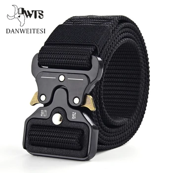  Men Belt Male Tactical men’s belt military Canvas Belts big size Outdoor Tactical Military Nylon Belts Army ceinture