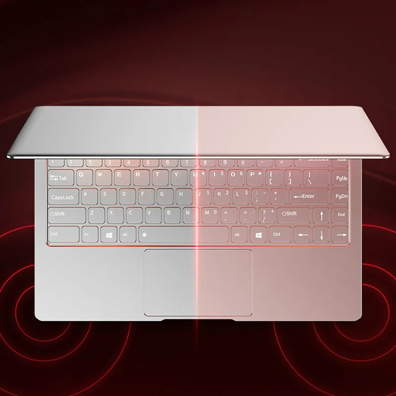 Серебристый 14 дюймовый ноутбук Intel J3355 J3455 J4105 8G ram 128G 256G 512G 1024G SSD ноутбук компьютер клавиатура с лазерной подсветкой ноутбук