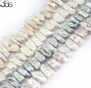 

Free Shipping SR 9x18mm Biwa Baroque Reborn Keshi Pearl Beads Natural Pearl Loose DIY Beads For Jewelry Making Strand 15"
