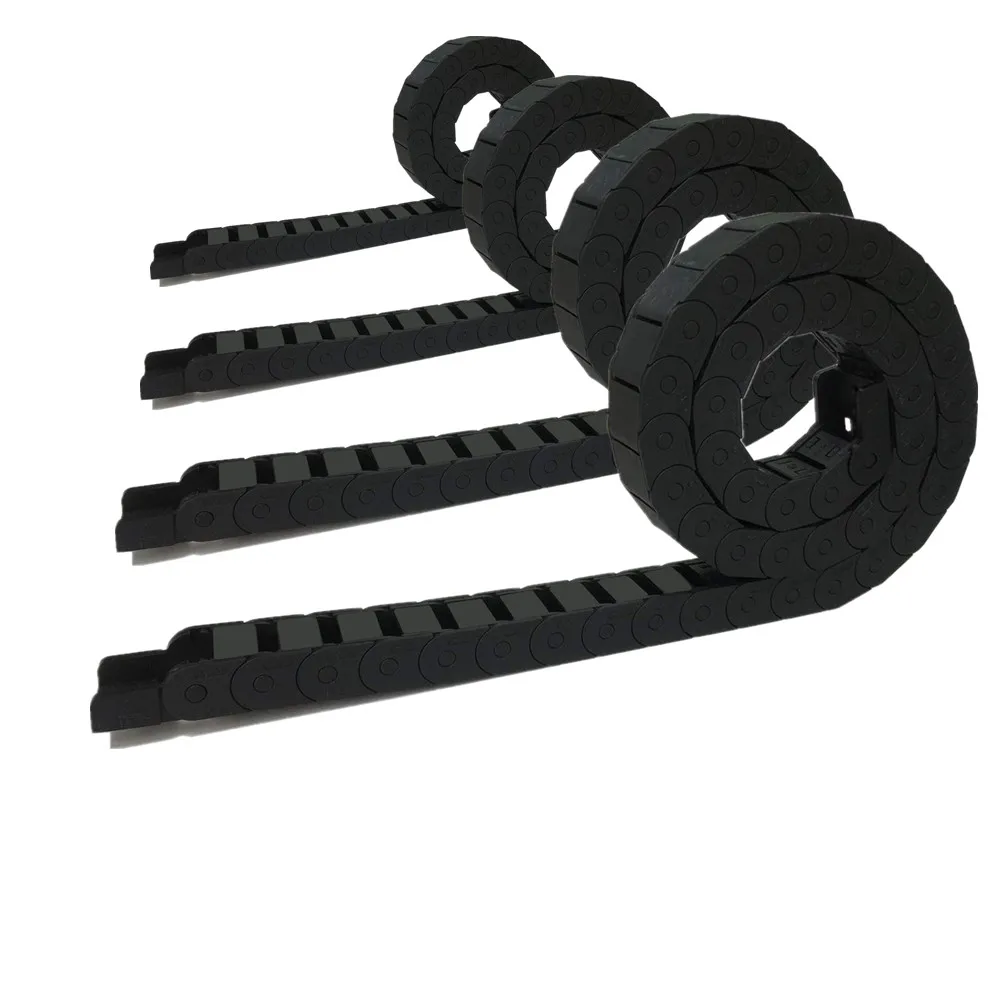 Plastic Cable Chain Cable Carrier 10 x 20mm 10*20mm L1000mm Cable Drag Chain Wire Carrier with end connectors for CNC Router Machine Tools Fully enclosed