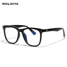 Vintage Anti Blue ray Glasses Frame Women Reading Goggle Blue Light Proof Glasses Computer Transparent Optical Eyewear