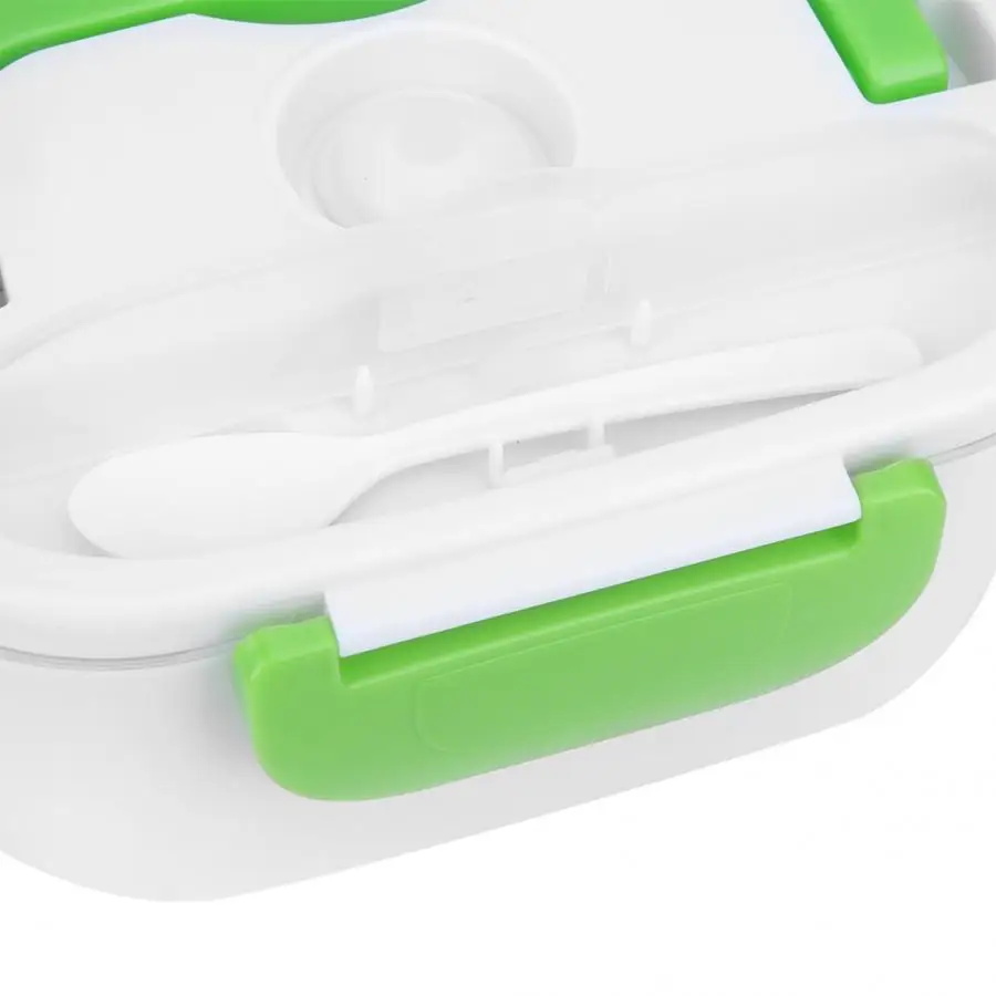 Heated Food Containers Double Layer Electric Heated Lunch Box Home Food Rice Container Warmer Food Heater