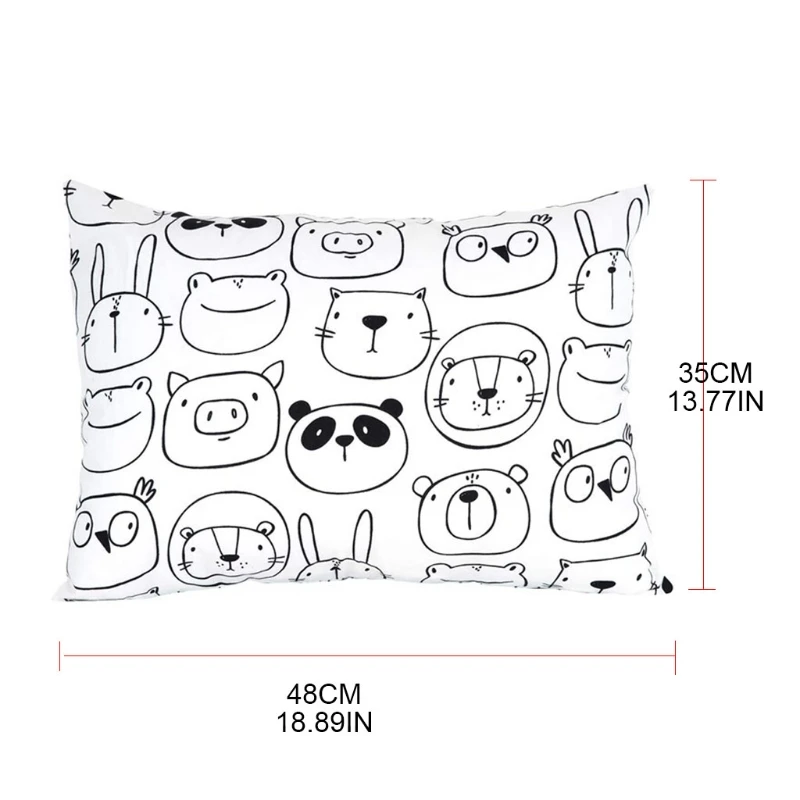 Baby Pillowcase Ultra Soft Cotton Kids Toddler Cot Bed Sleeping
