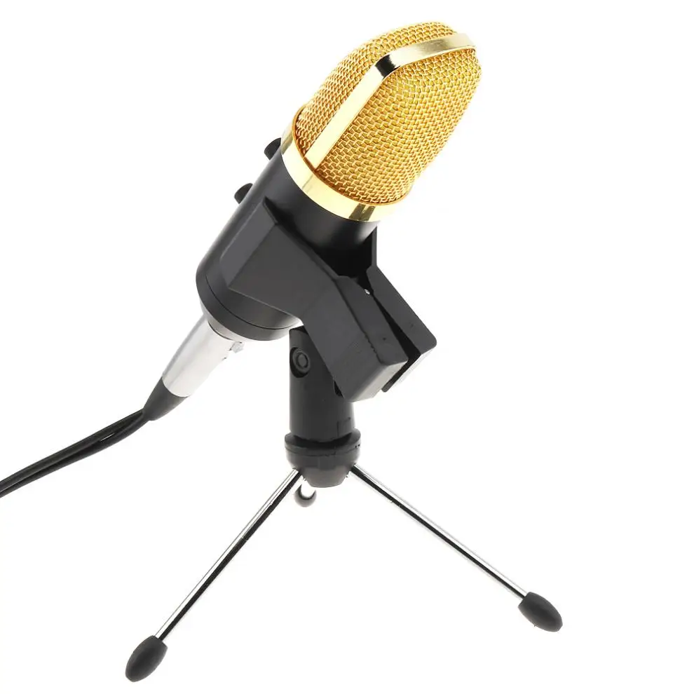 USB микрофон Студийный профессиональный конденсаторный проводной компьютерный микрофон с подставкой для караоке/видео/записи ПК