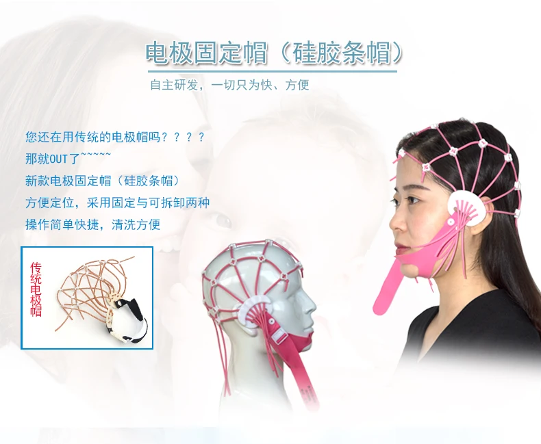 Силиконовая крышка, Резиновая лента, EEG крышка