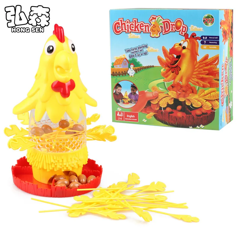 

Educational Toy Hens Lay Eggs Creative Fun Plucking Cock Draw Game Parent And Child Interactive Children Board Game
