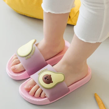 

2020 Children Slippers Non-slip Summer Beach Cute Cartoon Fruits Slippers Bbay Boy Girls Sandals Soft Flip Flops Kids Slippers
