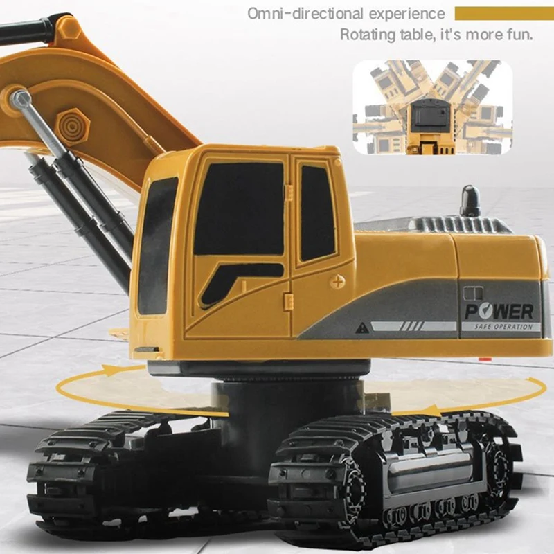 6CH Remote Control Excavator,Remote Control Truck RC Tractor Construction Vehicles Toys with Lights & Sound for Boys Girls Kids 6CH Remote Control Excavator,Remote Control Truck RC Tractor Construction Vehicles Toys with Lights & Sound for Boys Girls Kids