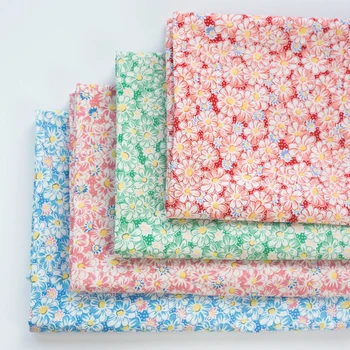 

140x50cm Poplin Printed Cotton Fabric Spring and Summer Pastoral Small Floral Children's Dungaree Dress Mask Cloth