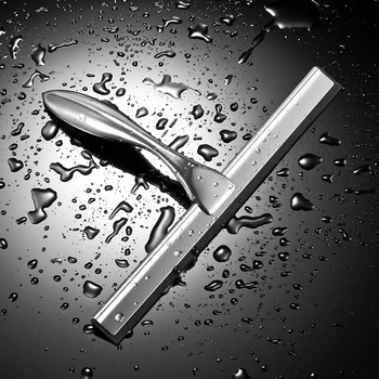 

New Stainless Steel Squeegee for Car Glass Window Mirror Bathroom Shower Squeegee Suction Cup Hook Holder All-purpose Squeegee