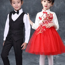 Детские платья на год для девочек; Древний китайский костюм; детские танцевальные костюмы; Бальные платья для девочек; Бальные платья для выступлений