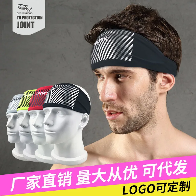 

Wholesale Sport Headband Lycra Breathable Running Riding Yoga Dance Fitness Sweatband with Customizable