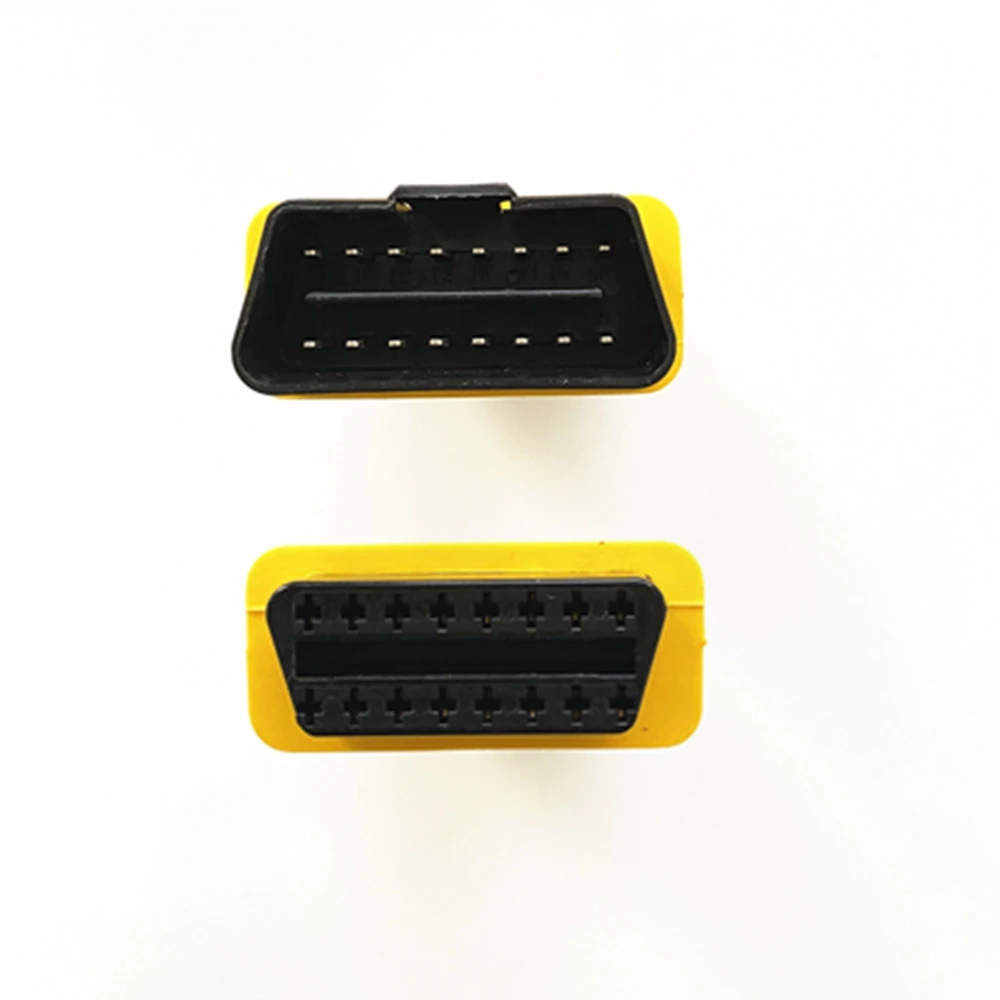 Obd2 Connector Obd2 Extension Cable Obd2 Cable OBD2 16Pin Extension Cable adapter 13cm/30cm 16 Pin Male to Female OBDII yellow Extension Cable Connector