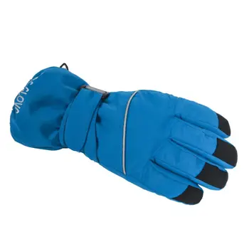 

New Children's five fingers solid color outdoor riding ski gloves waterproof windproof non-slip winter warm gloves