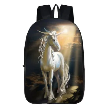 

Colorful Pegasus school bag, suitable for girls cute junior high school pupils children school bag youth school bag