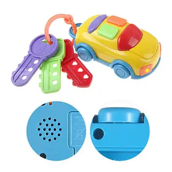 

Kids Led Musical Car Toy Electric Musical Car Sound with Key Headlight Kids Pretend Play Educational Toys For Kids