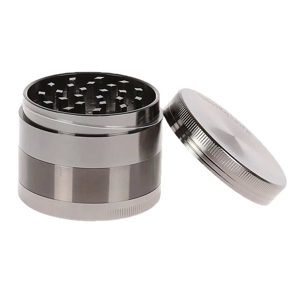1 piece Tobacco Grinder Herb/Spice/Weed Zinc Metal Alloy Four Layers Crusher Spice Herb Grinder
